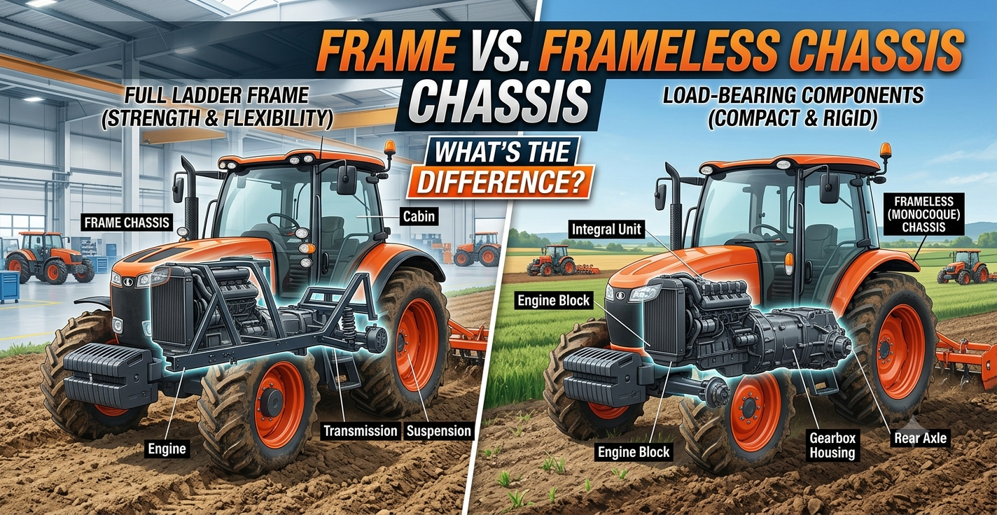 tractor chassis sasis traktor