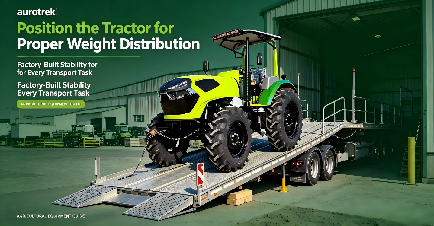Posisikan Traktor untuk Distribusi Berat yang Benar