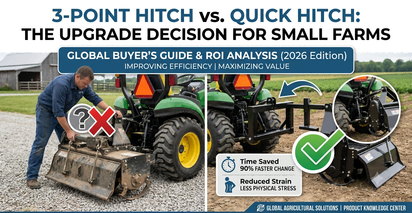 3-Point Hitch vs. Quick Hitch Adalah Peningkatan yang Layak untuk Peternakan Kecil
