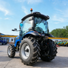 Traktor Pertanian Biru Tengah 4WD 90HP Dengan Kabin Tertutup Penuh