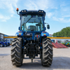Traktor Pertanian Biru Tengah 4WD 90HP Dengan Kabin Tertutup Penuh