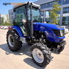 Traktor Pertanian Biru 4WD 50HP dengan Kabin