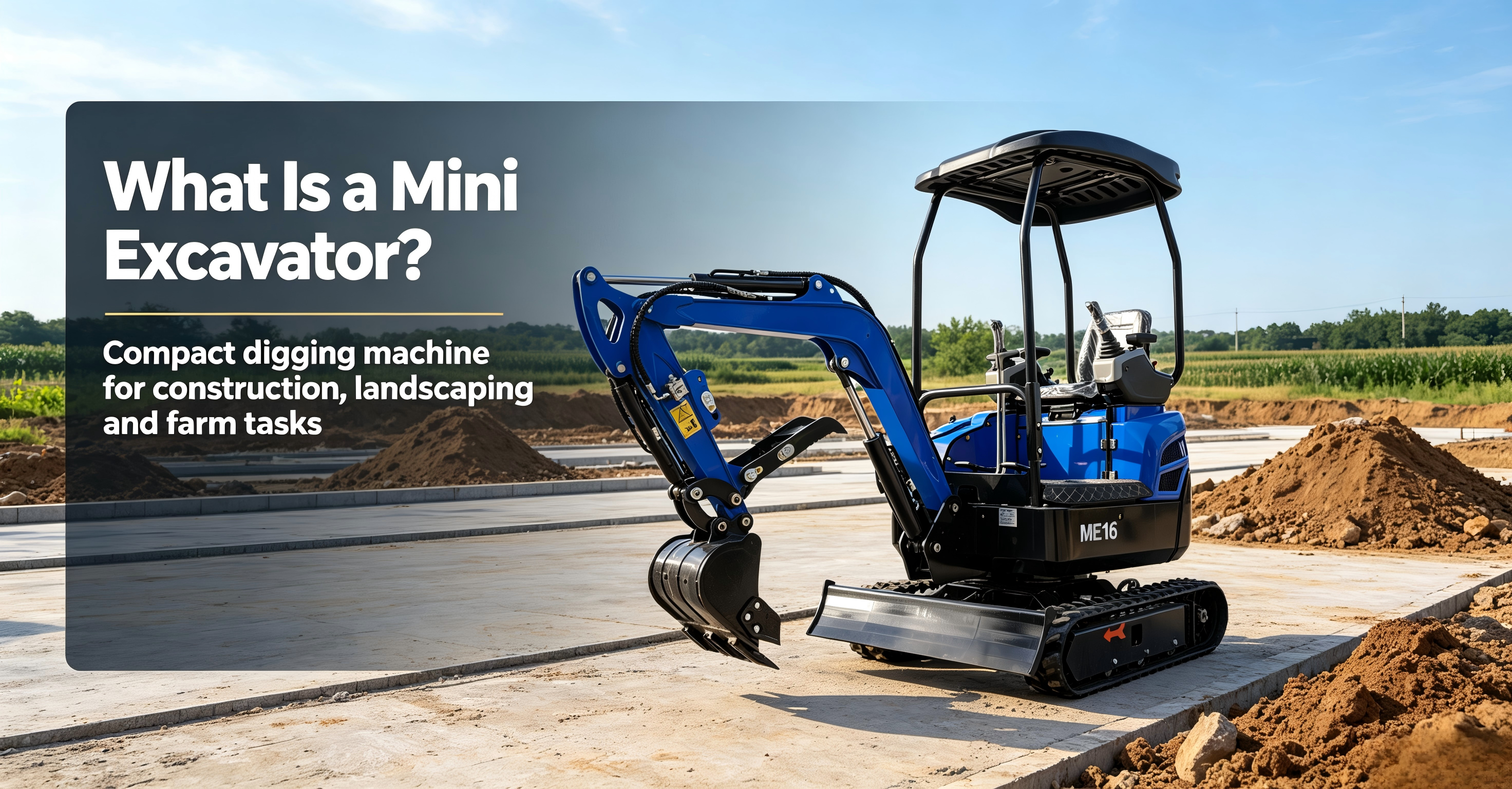 Ekskavator mini untuk taman