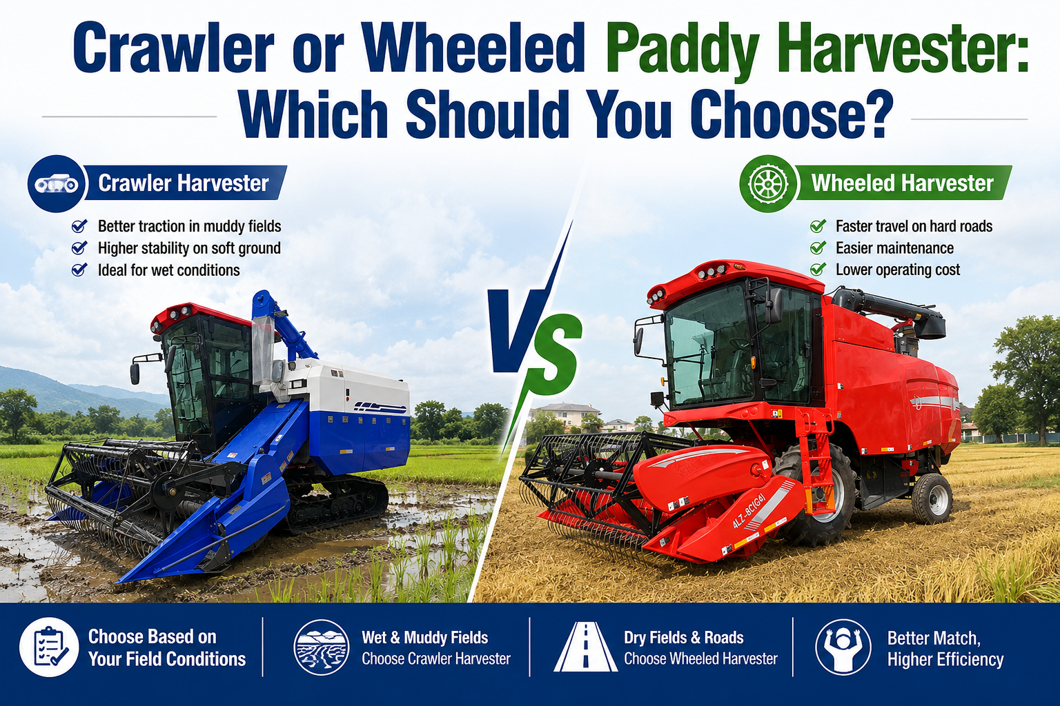 crawler atau traktor roda