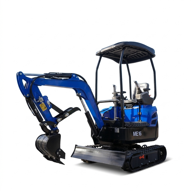 Ekskavator Mini Ringkas dengan Kanopi Pelindung