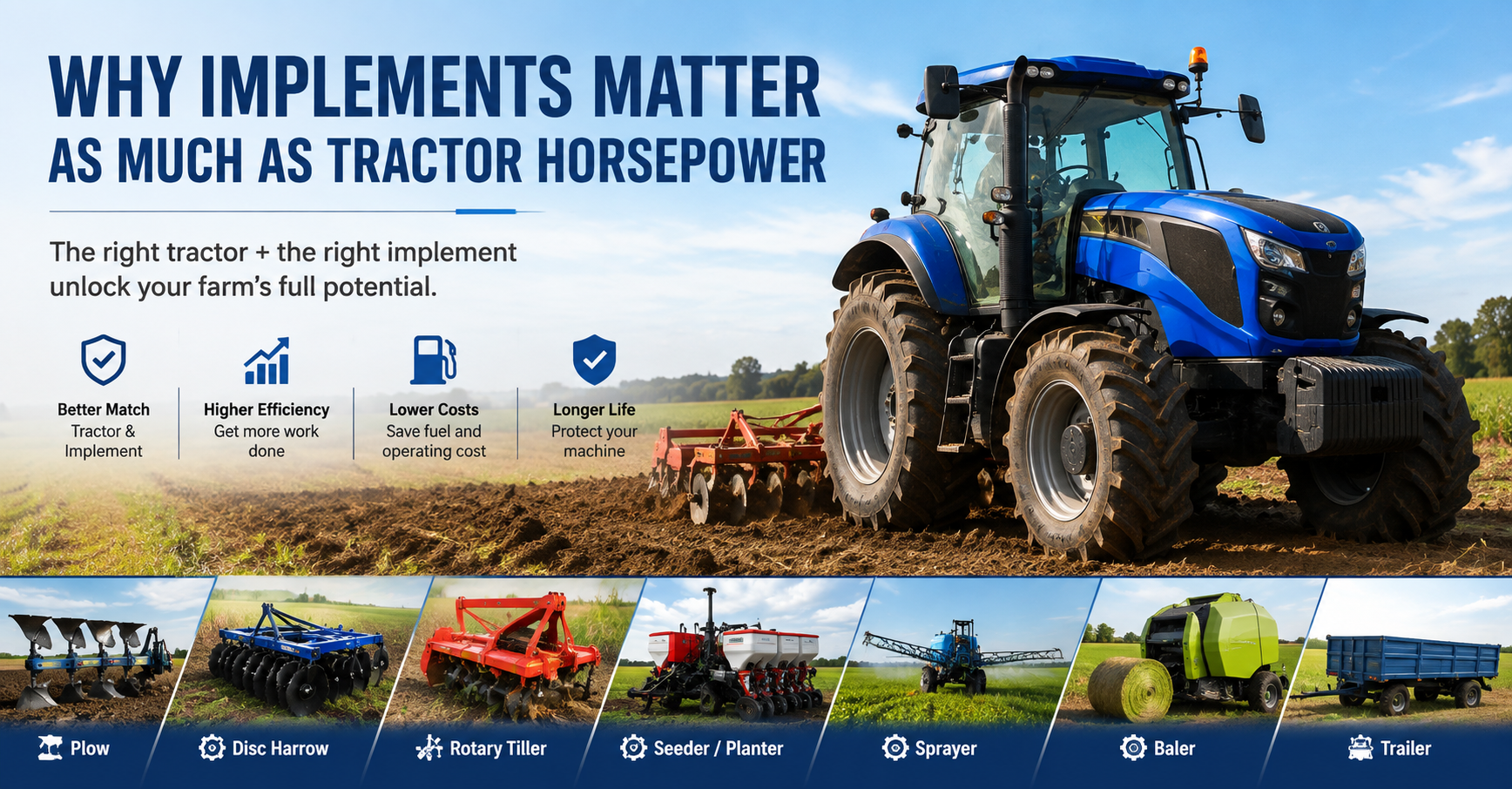 Mengapa Implementasi Sama Pentingnya dengan Tenaga Kuda Traktor